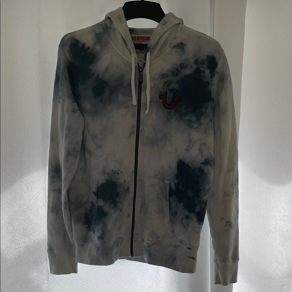 True Religion Blue Tie-Dye Hoodie